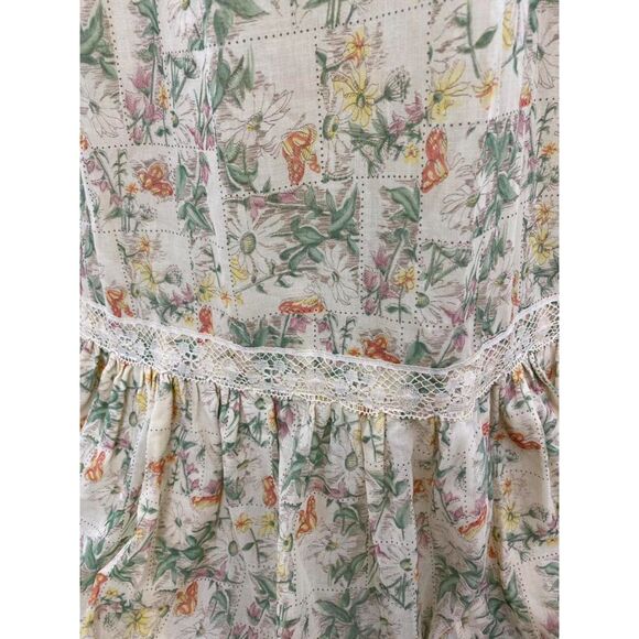 Whimsigoth Cottagecore Feminine Boho Festival Maxi Dress Lace Bell Sleeves - Picture 8 of 14